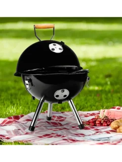 Chefware Grillen<Kugelgrill in Schwarz - (H)45 x Ø 30 cm