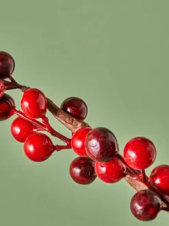 BELLA MAISON Kerzen, Vasen & Mehr<Kunstpflanze "Christmas Dal" in Rot - (H)75 cm