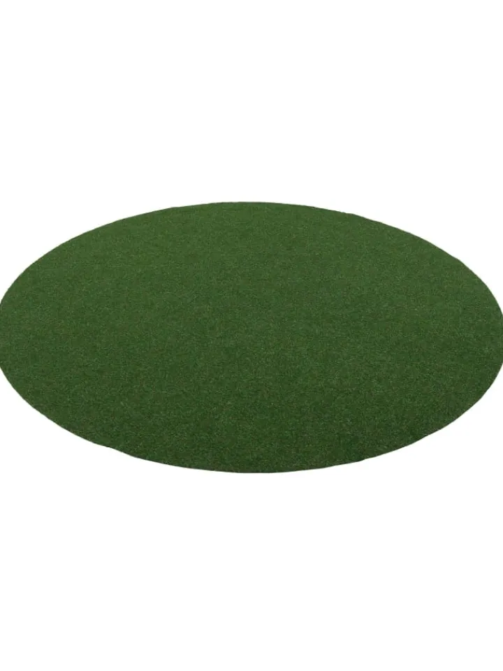 Snapstyle Outdoorteppiche<Kunstrasen Rasenteppich mit Noppen Kingston Rund in Grün Mix