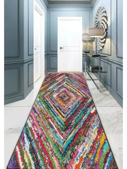 ABERTO DESIGN Teppiche & Fußmatten<Kurzflor-Läufer in Bunt