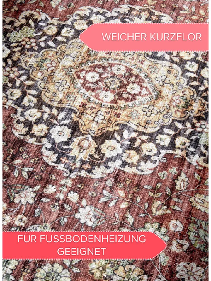 Hanse Home Teppiche & Fußmatten<Kurzflor-Teppich "Asya" in Rot/ Blau