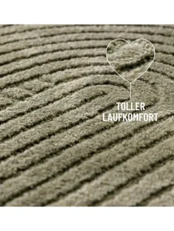 Wecon Home Teppiche & Fußmatten<Kurzflorteppich Bolen in oliv grün