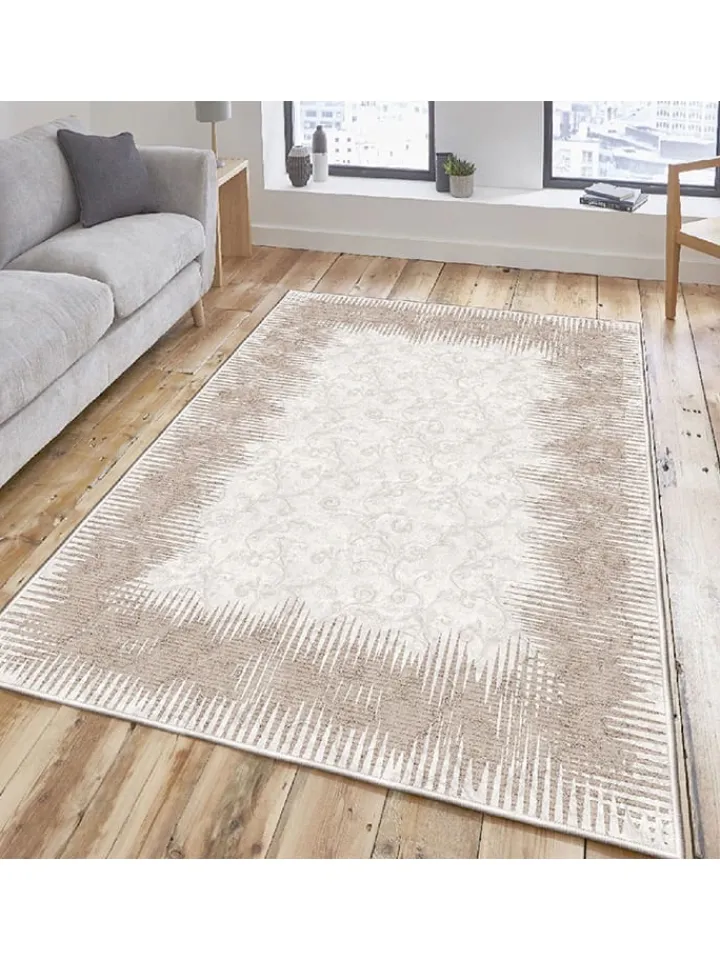 ABERTO DESIGN Teppiche & Fußmatten<Kurzflor-Teppich in Beige