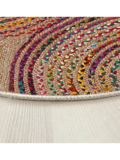 ABERTO DESIGN Teppiche & Fußmatten<Kurzflor-Teppich in Beige/ Bunt