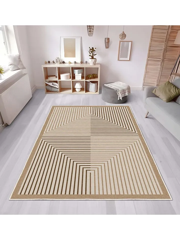 CARPET DIEM Teppiche & Fußmatten<Kurzflor-Teppich in Beige/ Hellbraun/ Braun