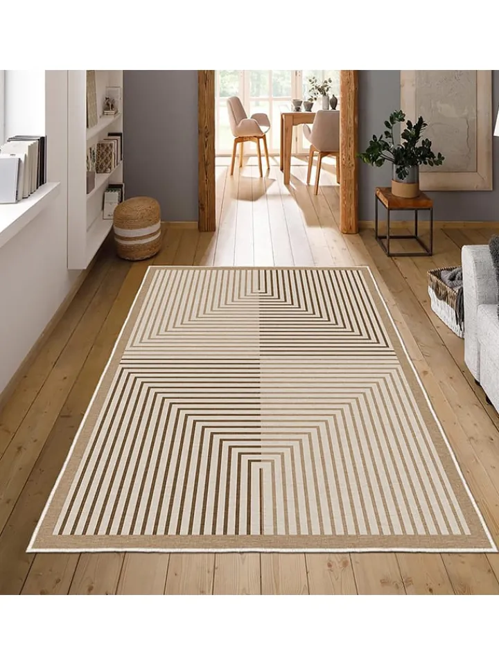 CARPET DIEM Teppiche & Fußmatten<Kurzflor-Teppich in Beige/ Hellbraun/ Braun