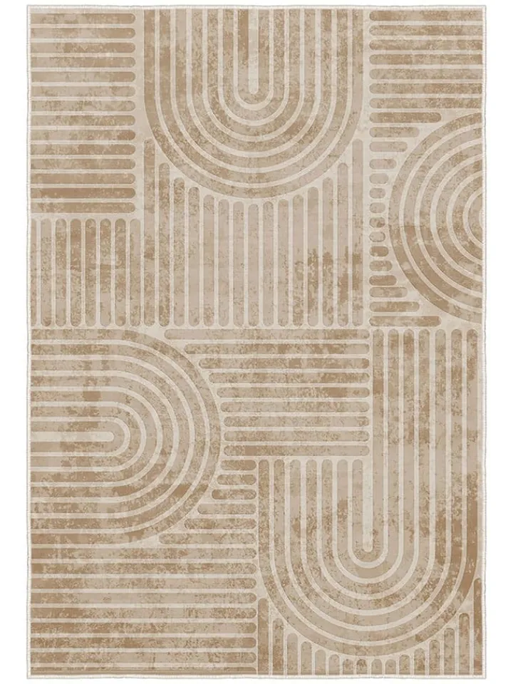CARPET DIEM Teppiche & Fußmatten<Kurzflor-Teppich in Beige/ Hellbraun