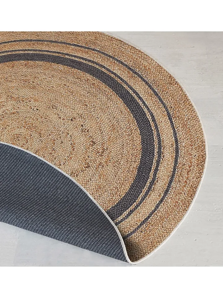 ABERTO DESIGN Teppiche & Fußmatten<Kurzflor-Teppich in Beige/ Dunkelblau