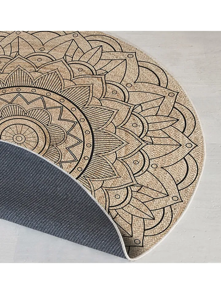 ABERTO DESIGN Teppiche & Fußmatten<Kurzflor-Teppich in Beige/ Bunt