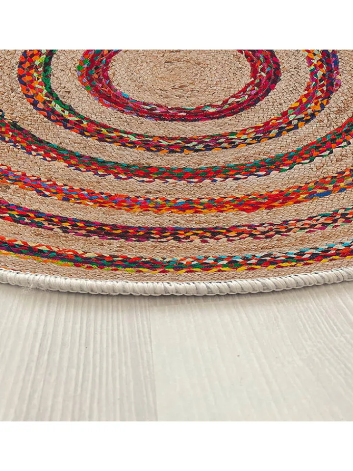 ABERTO DESIGN Teppiche & Fußmatten<Kurzflor-Teppich in Beige/ Rot