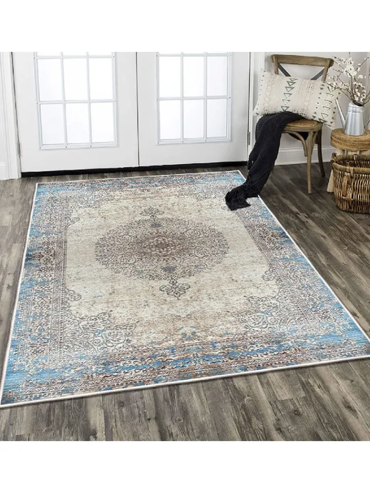 ABERTO DESIGN Teppiche & Fußmatten<Kurzflor-Teppich in Bunt