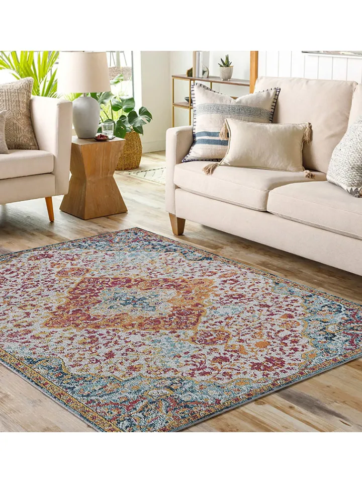 ABERTO DESIGN Teppiche & Fußmatten<Kurzflor-Teppich in Bunt