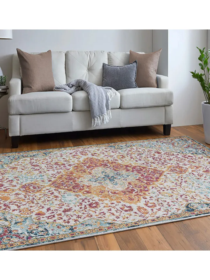ABERTO DESIGN Teppiche & Fußmatten<Kurzflor-Teppich in Bunt