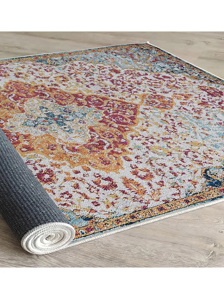 ABERTO DESIGN Teppiche & Fußmatten<Kurzflor-Teppich in Bunt