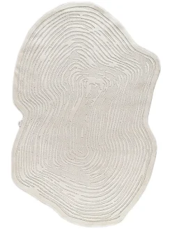 ABERTO DESIGN Teppiche & Fußmatten<Kurzflor-Teppich in Creme