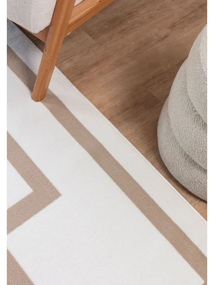 ABERTO DESIGN Teppiche & Fußmatten<Kurzflor-Teppich in Creme/ Beige