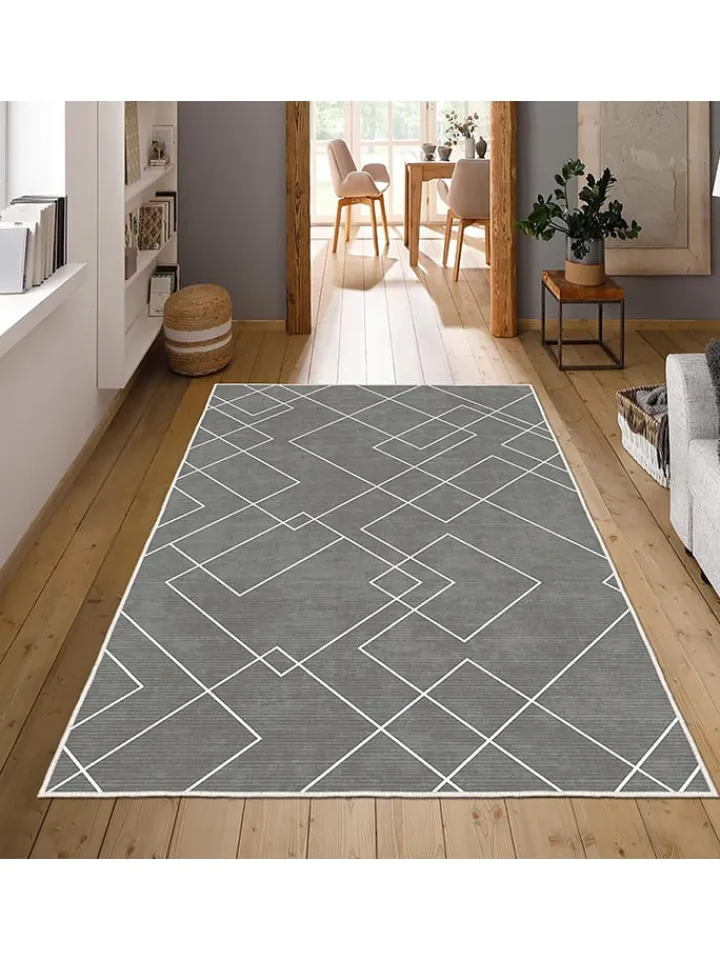 CARPET DIEM Teppiche & Fußmatten<Kurzflor-Teppich in Grau