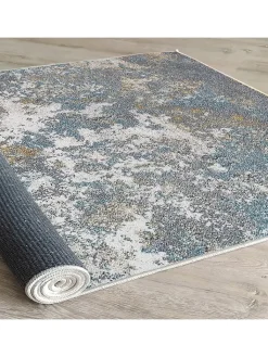 ABERTO DESIGN Teppiche & Fußmatten<Kurzflor-Teppich in Grau/ Blau