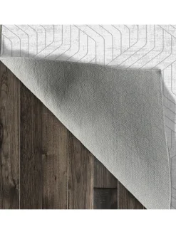 CARPET DIEM Teppiche & Fußmatten<Kurzflor-Teppich in Grau/ Weiß