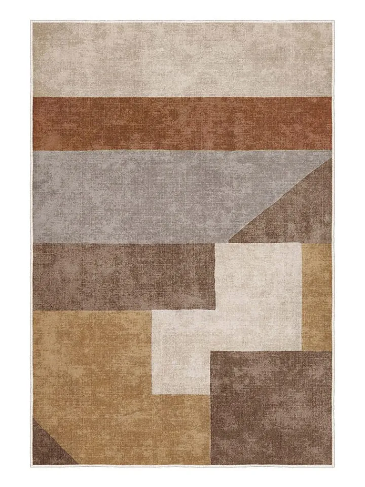 CARPET DIEM Teppiche & Fußmatten<Kurzflor-Teppich in Hellbraun/ Grau/ Beige