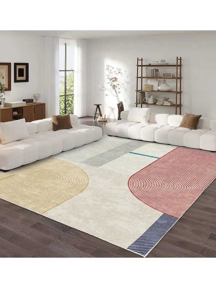Mioli Teppiche & Fußmatten<Kurzflor-Teppich "Infkece" in Creme/ Rot/ Gelb
