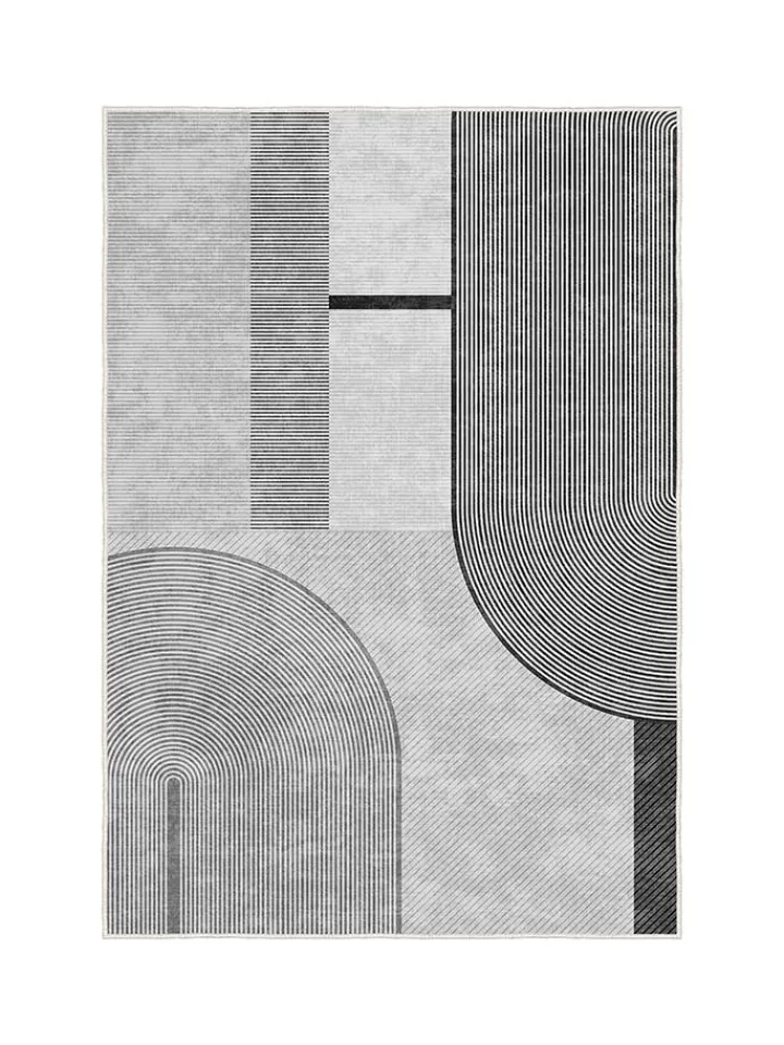 Conceptum Hypnose Teppiche & Fußmatten<Kurzflor-Teppich ''Infkece14'' in Grau
