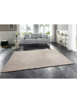 Elle Decoration Teppiche & Fußmatten<Kurzflor-Teppich "New York" in Creme