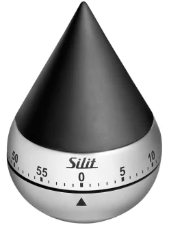 Silit Koch- & Backutensilien<Kurzzeitmesser "Swing" in Schwarz - (H)11 x Ø 7 cm