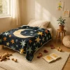 The Wild Hug Wohndecken & Plaids<Kuscheldecke "Colorful Sky" in Dunkelblau/ Bunt - (L)170 x (B)130 cm