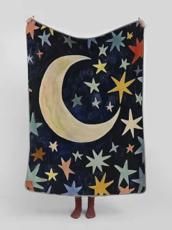 The Wild Hug Wohndecken & Plaids<Kuscheldecke "Colorful Sky" in Dunkelblau/ Bunt - (L)170 x (B)130 cm