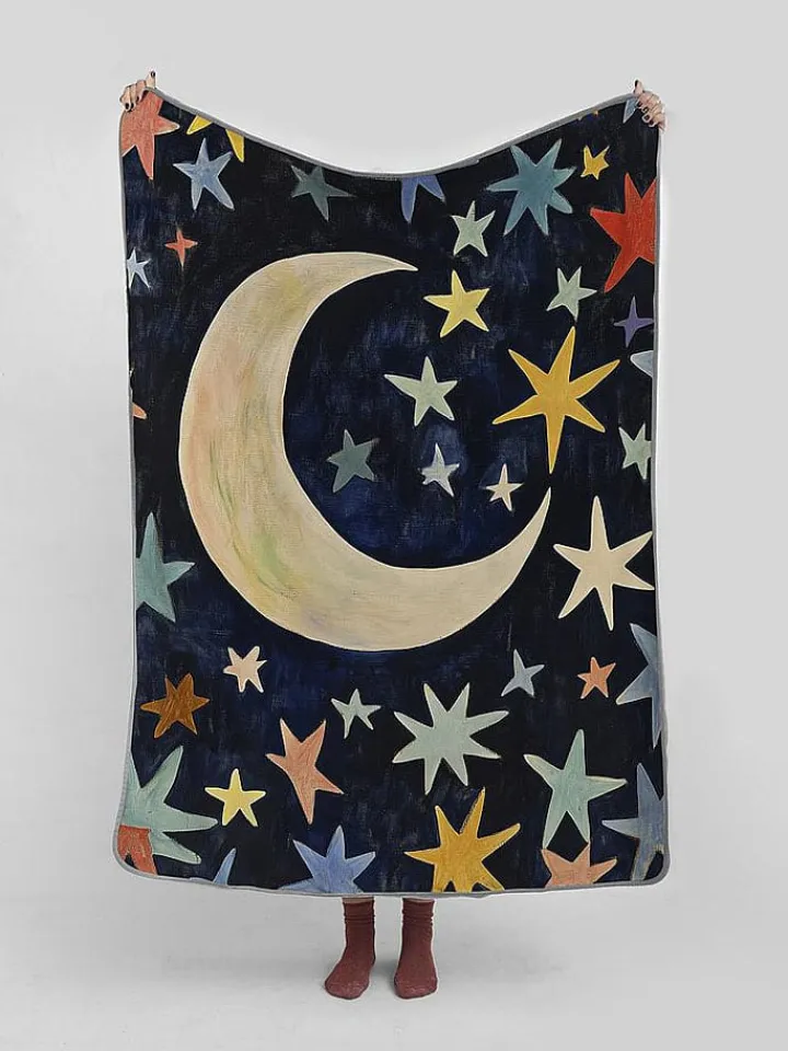 The Wild Hug Wohndecken & Plaids<Kuscheldecke "Colorful Sky" in Dunkelblau/ Bunt - (L)170 x (B)130 cm
