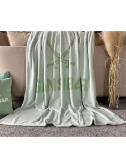 Sansibar Wohndecken & Plaids<Kuscheldecke "Hochtief-Design" in Grün, 150x200 cm