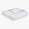 Emma&Noah Wohndecken & Plaids<Kuscheldecke in Weiß/ Grün - (L)95 x (B)75 cm