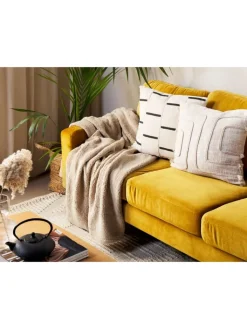 Beliani Wohndecken & Plaids<Kuscheldecke MIRGE in Beige - (W) 125 x (H) 0.7 x (L) 150 cm