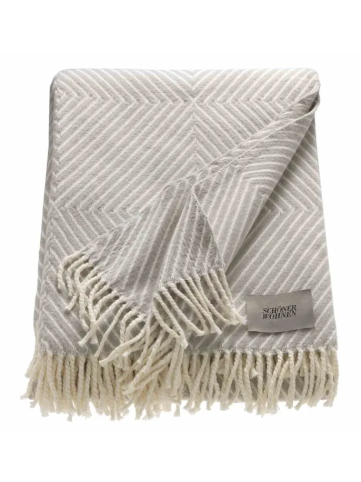 Schöner Wohnen Kollektion Wohndecken & Plaids<Kuscheldecke TEBAS in Hellgrau