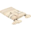 Beliani Wohndecken & Plaids<Kuscheldecke YARSELI in Beige/Weiß/Schwarz - (W) 130 x (H) 1 x (L) 170 cm
