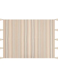 Beliani Wohndecken & Plaids<Kuscheldecke YARSELI in Beige/Weiß/Schwarz - (W) 130 x (H) 1 x (L) 170 cm