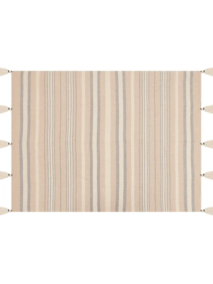 Beliani Wohndecken & Plaids<Kuscheldecke YARSELI in Beige/Weiß/Schwarz - (W) 130 x (H) 1 x (L) 170 cm