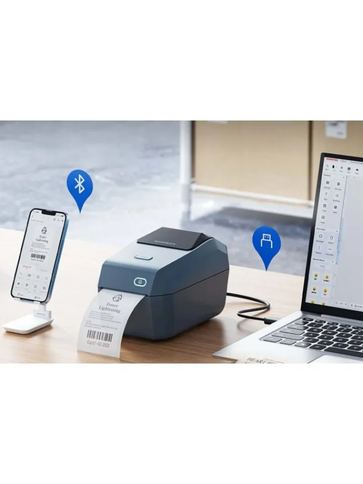 Niimbot Tablets, Konsolen & Elektronisches Spielzeug<K3W Tragbarer Etikettendrucker Bluetooth Blau