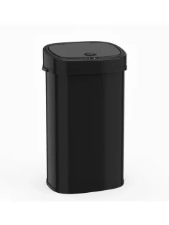 COSTWAY Mülleimer<58L Mülleimer Küche mit Sensor in Schwarz