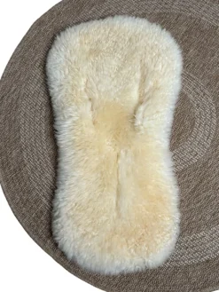 Kaiser Naturfellprodukte Lammfelle & Co<Lammfellauflage "Milky sand" in Natur - (L)77 x (B)35 cm