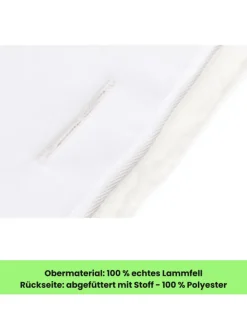 fillikid Lammfelle & Co<Lammfelleinlage 73x33 Exklusiv in Weiß