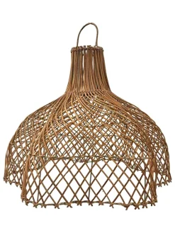 lumisky Wohndekoration<Lampenschirm "Aria" in Hellbraun - (H)50 x Ø 60 cm