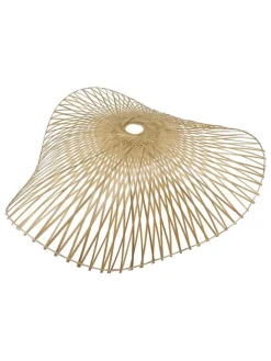 lumisky Wohndekoration<Lampenschirm ''Laia'' in Hellbraun - Ø 80 cm