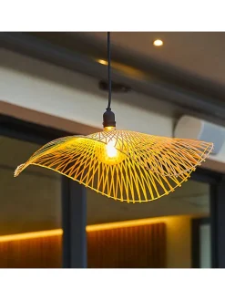 lumisky Wohndekoration<Lampenschirm ''Laia'' in Hellbraun - Ø 80 cm