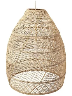 lumisky Wohndekoration<Lampenschirm "Paulo" in Natur - (H)45 x Ø 40 cm