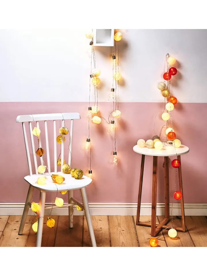 Butlers Lichterketten & Dekobeleuchtung<Lampions-Lichterkette HANAMI LED 6er-Set in Weiß