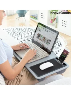 InnovaGoods Büro- & Schulbedarf<Laptop-Tisch in Grau - (B)57,5 x (H)5,8 x (T)30,5 cm