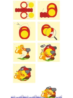 URSUS Partyzubehör & -Dekoration<Laternen-Bastelset "Easy Line - Feuerdrache" in Bunt