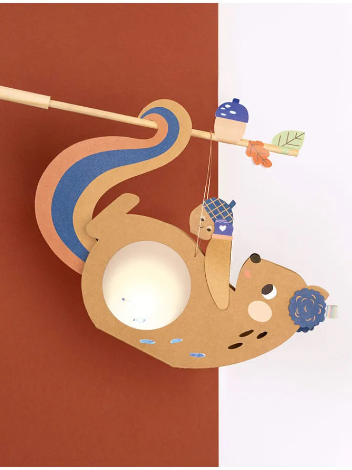 folia PAPER Kreativbedarf & Do-It-Yourself<Laternen-Bastelset "Squirrel" in Orange - ab 5 Jahren